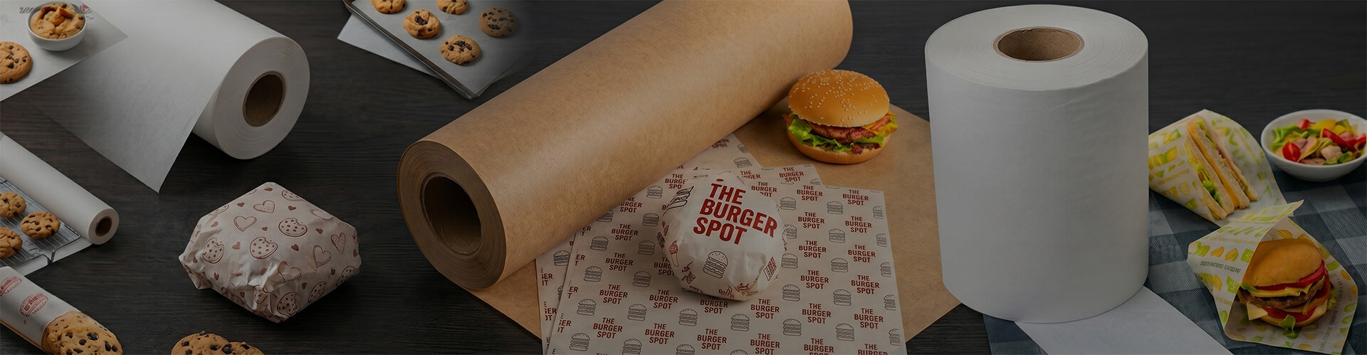 Source PFAS-free, FDA & LFGB certified greaseproof paper rolls and sheets directly from China mill. Custom GSM, widths, and printing for food packaging. Rouleaux et feuilles de papier sulfurisé en gros | Fabricant OEM