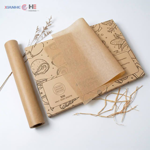 Custom unbleached silicone baking paper sheets and rolls with OEM packaging