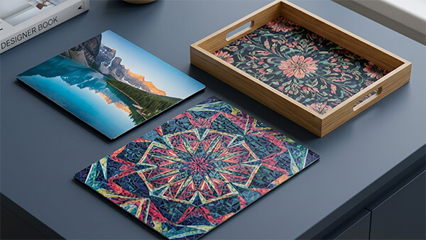 High definition aluminum photo panels printed via 100gsm sublimation roll
