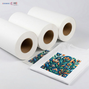 95gsm fast dry sublimation printing paper rolls with printed fabric