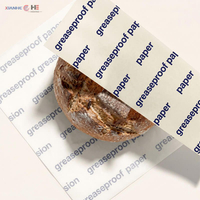 Custom printed greaseproof paper with logo for food packaging