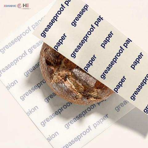 Custom printed greaseproof paper with logo for food packaging