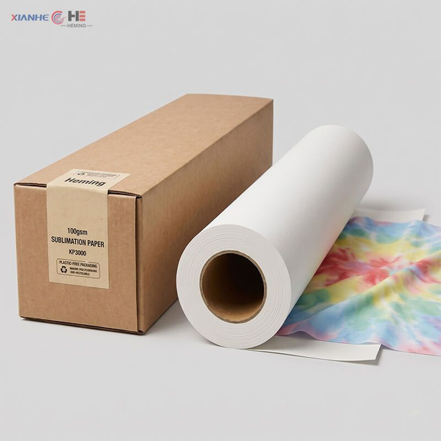 29gsm t shirt sublimation paper roll with export carton packaging