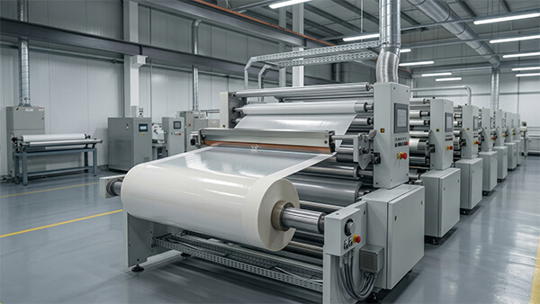 Industrial roll-to-roll silicone coating machine processing high-density baking base paper