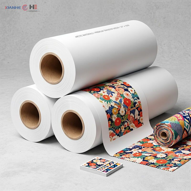 lightweight sublimation paper rolls with vibrant printed polyester fabric
