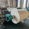 Custom slitting process of wide-format sublimation paper jumbo rolls in our direct factory production line.
