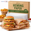 Food grade hamburger wrapping paper being used for burgers and fries packaging in a QSR setting