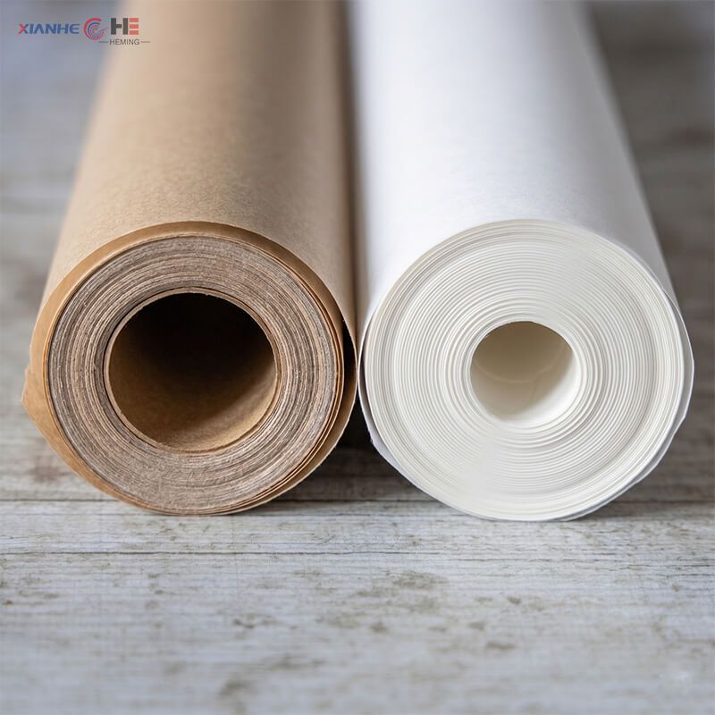 White and kraft brown rolls from reliable greaseproof paper suppliers