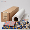 29gsm large format sublimation paper roll with vibrant printed textile samples