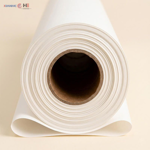 Close-up of an industrial-grade sublimation paper roll with heavy-duty core for high-speed commercial plotters