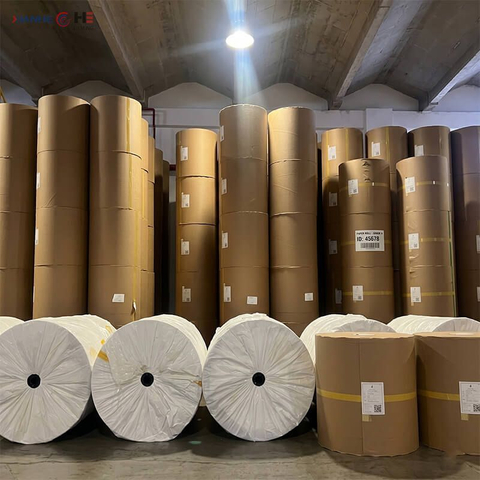 Industrial continuous sublimation roll inventory designed to reduce overall sublimation paper cost for large textile factories