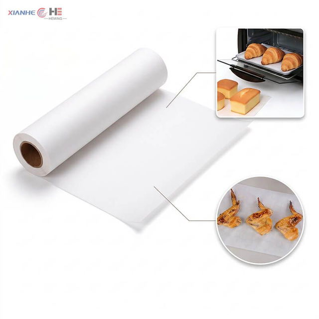 Wholesale silicone baking paper roll for commercial oven baking, pastry lining, and meat roasting