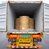 FCL container loading of silicone-coated baking paper jumbo rolls for global export shipment