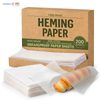 Heming Paper branded kraft dispenser box containing 200 food-grade greaseproof paper sheets