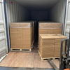 Container loading of commercial kitchen grease filter paper for global wholesale delivery