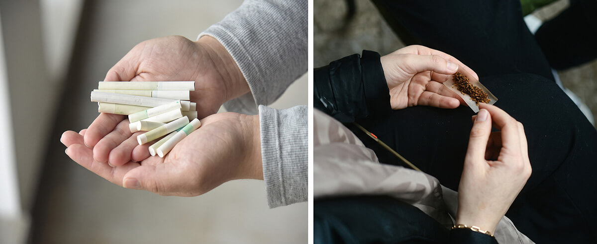 Paper applications for heat-not-burn heated tobacco sticks and manual hand-rolling tobacco