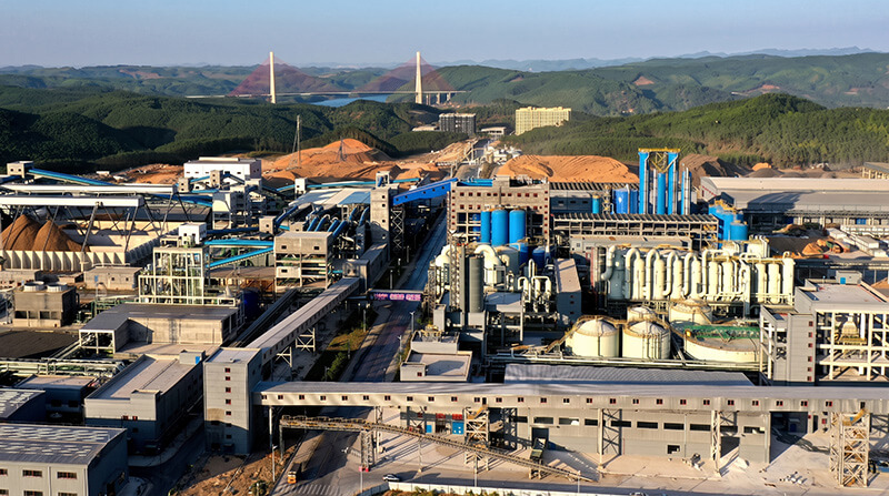 Guangxi Xianhe integrated forestry pulp and paper ecological industrial park in Sanjiangkou