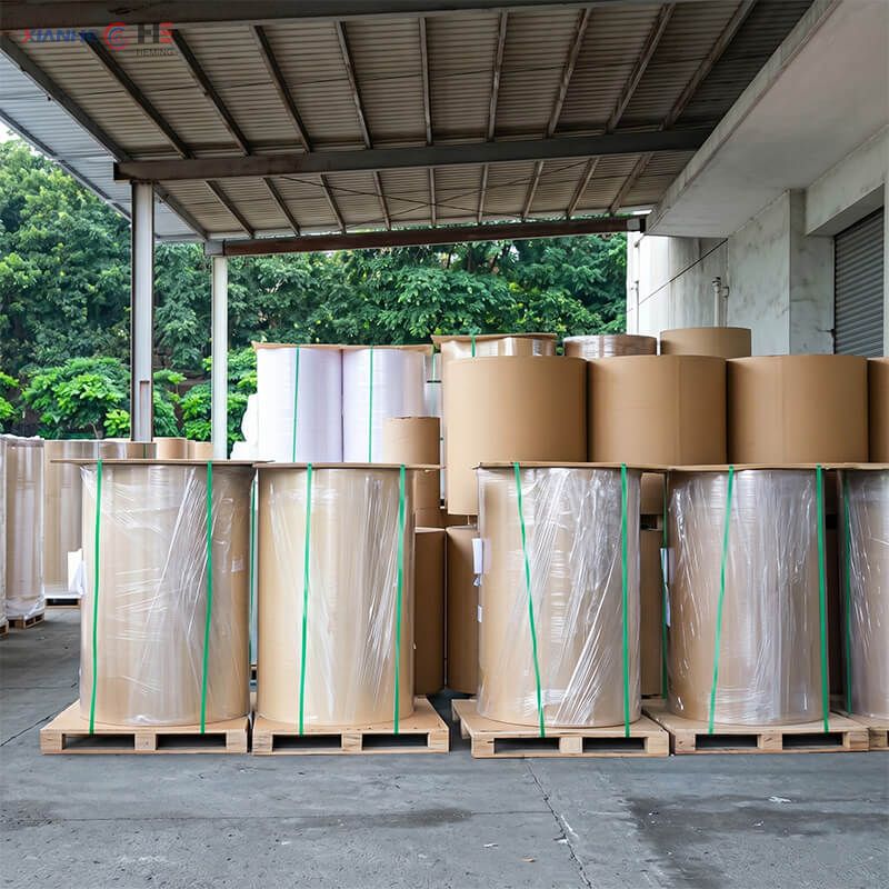 Moisture-proof kraft paper export packaging for glassine jumbo rolls