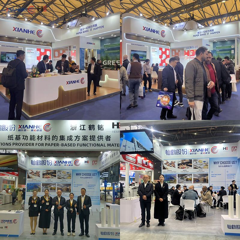 Zhejiang Heming specialty food paper manufacturer exhibition booth and global clients meeting
