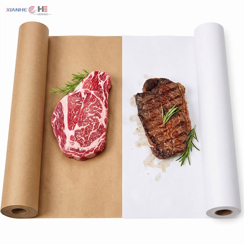 White and Brown Butcher Paper Rolls (Food-Grade BBQ Smoker Paper)