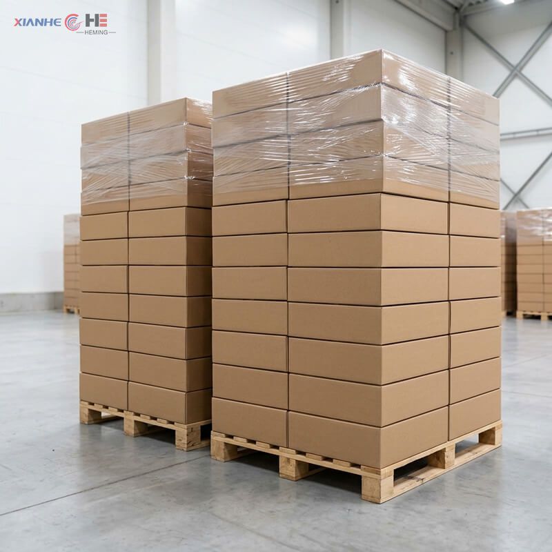 Bulk wholesale grease absorbing sheets packed in master cartons on export pallets