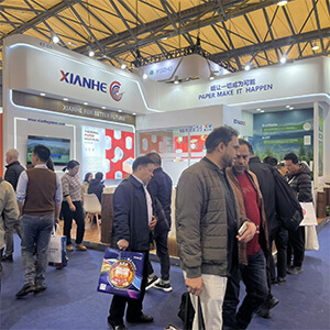 Global contractors and brand owners sourcing specialty paper at Heming Paper exhibition booth